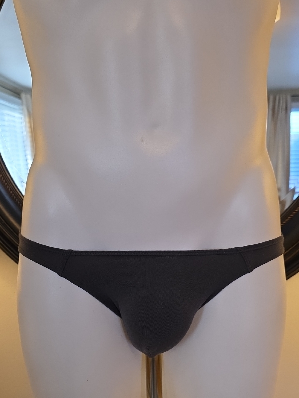 Andrew Christian CHARCOAL Low-Rise JOCK STRAP  Micro Brief with Contour Pouch